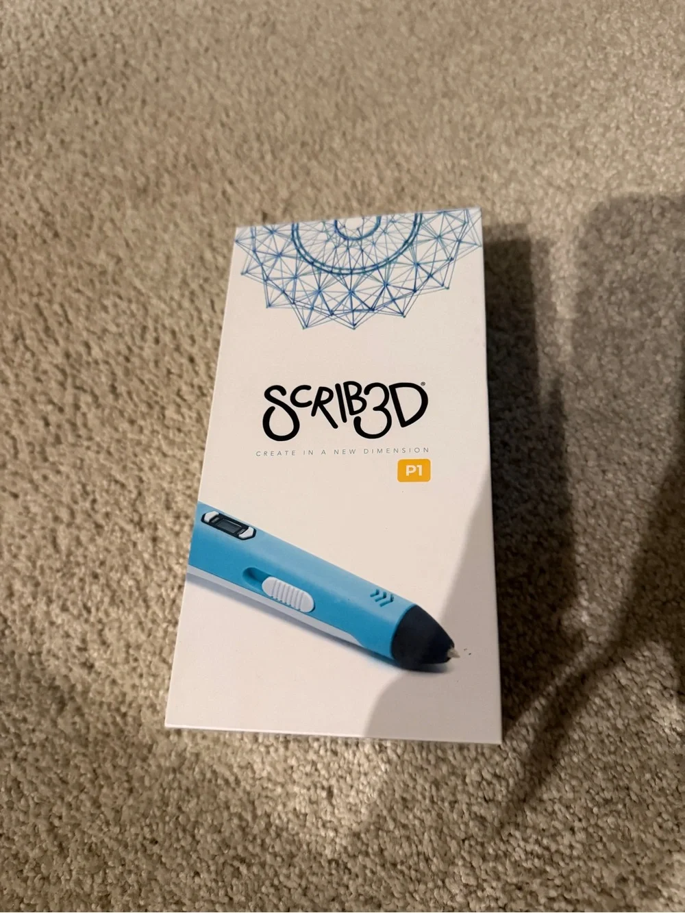 P1 Blue 3D Printing Pen Brand New
